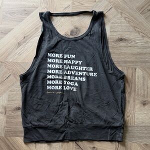 Spiritual Gangster Charcoal Tank Top with Motivational Text